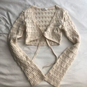 Ardene Cream Knit Women's Cardigan